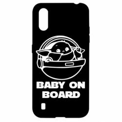 Чехол для Samsung A01/M01 Вaby on board - PrintSalon