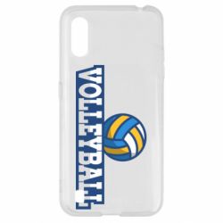 Чехол для Samsung A01/M01 Volleyball text and ball - PrintSalon
