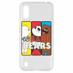 Чехол для Samsung A01/M01 We bare bears collage