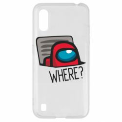 Чехол для Samsung A01/M01 Where? ( Among Us ) - PrintSalon