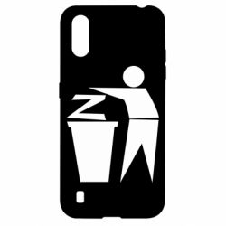 Чехол для Samsung A01/M01 Z is a trash - PrintSalon