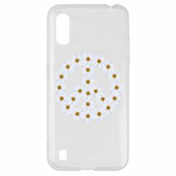 Чехол для Samsung A01/M01 Знак мира из ромашек - PrintSalon