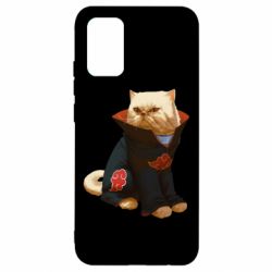 Чехол для Samsung A02s/M02s Akatsuki angry cat - PrintSalon