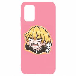 Чехол для Samsung A02s/M02s Angry Zenitsu Agatsuma - PrintSalon