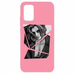 Чехол для Samsung A02s/M02s Black and white Damiano - PrintSalon