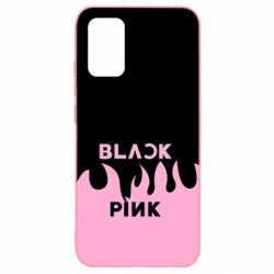 Чехол для Samsung A02s/M02s Blackpink pink fire - PrintSalon
