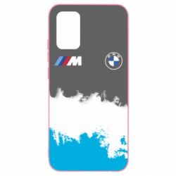 Чехол для Samsung A02s/M02s BMW logo and gray background - PrintSalon