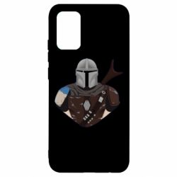 Чехол для Samsung A02s/M02s Bust of Mandalorian - PrintSalon