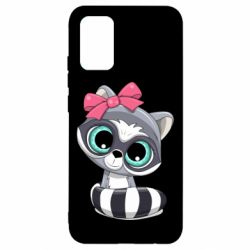 Чехол для Samsung A02s/M02s Cute raccoon - PrintSalon