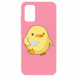Чехол для Samsung A02s/M02s Цыпленок с ножом мем - PrintSalon
