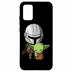 Чехол для Samsung A02s/M02s Din Djarin And The Child - PrintSalon