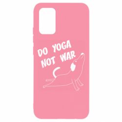 Чехол для Samsung A02s/M02s Do yoga not war - PrintSalon