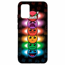 Чохол для Samsung A02s/M02s Geometry Dash Levels - PrintSalon