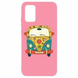 Чехол для Samsung A02s/M02s Hippie bus - PrintSalon