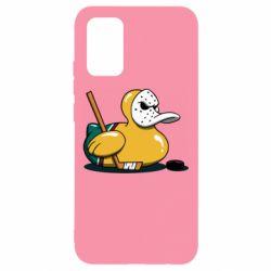 Чехол для Samsung A02s/M02s Hockey duck - PrintSalon