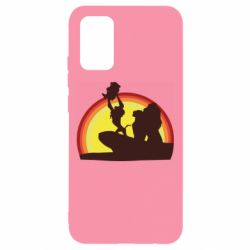 Чохол для Samsung A02s/M02s Lion king silhouette - PrintSalon