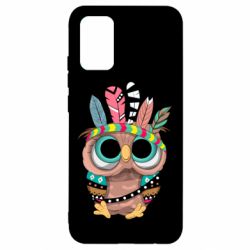 Чехол для Samsung A02s/M02s Little owl with feathers - PrintSalon