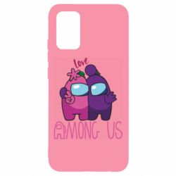 Чехол для Samsung A02s/M02s Love is Among Us - PrintSalon