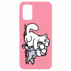 Чохол для Samsung A02s/M02s Любов котів - PrintSalon