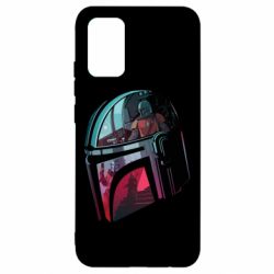 Чехол для Samsung A02s/M02s Mandalorian Helmet profil - PrintSalon