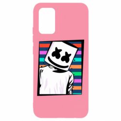Чехол для Samsung A02s/M02s Marshmello Colorful Portrait - PrintSalon