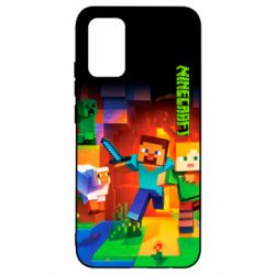 Чехол для Samsung A02s/M02s Майнкрафт - PrintSalon