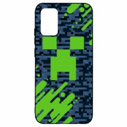 Чехол для Samsung A02s/M02s Minecraft Creeper - PrintSalon