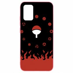 Чехол для Samsung A02s/M02s Naruto Sasuke Uchiha Sharingan - PrintSalon
