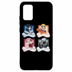 Чехол для Samsung A02s/M02s Naruto team 7 in action - PrintSalon