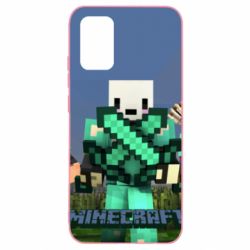 Чехол для Samsung A02s/M02s Novaskin Minecraft - PrintSalon