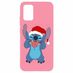 Чехол для Samsung A02s/M02s Новогодний Стич - PrintSalon
