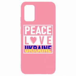 Чехол для Samsung A02s/M02s PEACE LOVE UKRAINE - PrintSalon