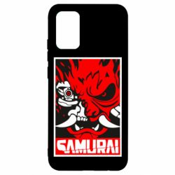 Чехол для Samsung A02s/M02s Poster samurai Cyberpunk - PrintSalon