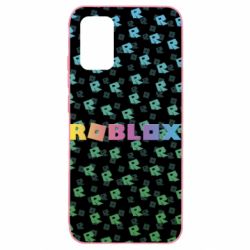 Чехол для Samsung A02s/M02s Roblox And Logo 3D - PrintSalon