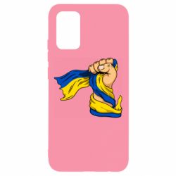 Чехол для Samsung A02s/M02s Рука с украинским флагом - PrintSalon