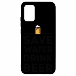 Чехол для Samsung A02s/M02s Save water Drink beer - PrintSalon