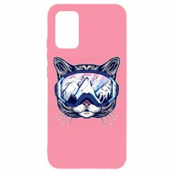 Чехол для Samsung A02s/M02s Snowboard Cat - PrintSalon