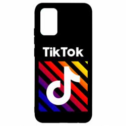Чехол для Samsung A02s/M02s Tik Tok Colorful Logo - PrintSalon