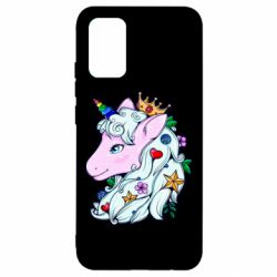 Чехол для Samsung A02s/M02s Unicorn Princess - PrintSalon