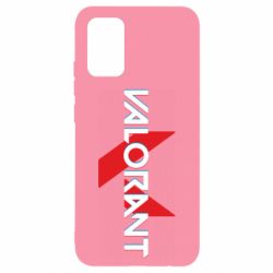 Чехол для Samsung A02s/M02s Valorant glitsh logo - PrintSalon