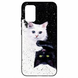 Чехол для Samsung A02s/M02s Yin and Yang cats - PrintSalon