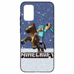 Чохол для Samsung A02s/M02s Зимовий Майнкрафт - PrintSalon