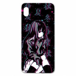 Чехол для Samsung A10 Anime Girl Glitch