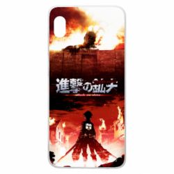 Чехол для Samsung A10 Attack of the Titans - PrintSalon