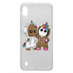Чехол для Samsung A10 Baby Groot And Unicorn - PrintSalon