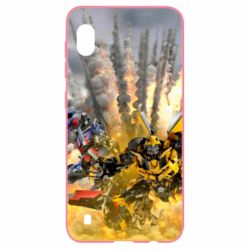 Чохол для Samsung A10 Bumblebee and Optimus Prime - PrintSalon