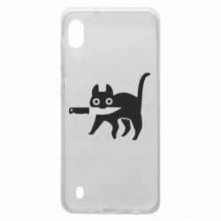 Чехол для Samsung A10 Cat with a knife - PrintSalon
