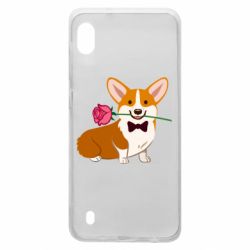 Чехол для Samsung A10 Corgi With A Rose