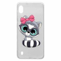 Чехол для Samsung A10 Cute raccoon - PrintSalon