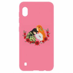 Чехол для Samsung A10 Дівчина цілує солдата-PrintSalon Чехол для Samsung A10 Дівчина цілує солдата